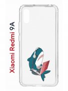 Чехол-накладка Xiaomi Redmi 9A Kruche Print Акула
