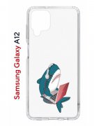 Чехол-накладка Samsung Galaxy A12 (594609) Kruche PRINT Акула
