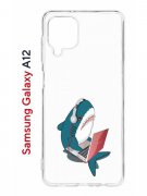 Чехол-накладка Samsung Galaxy A12 (608589) Kruche PRINT Акула