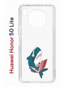Чехол-накладка Huawei Nova 8i (610636) Kruche PRINT Акула