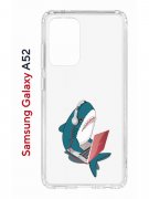 Чехол-накладка Samsung Galaxy A52 (598894) Kruche PRINT Акула