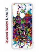 Чехол-накладка Xiaomi Redmi Note 8T Kruche Print Colored beast