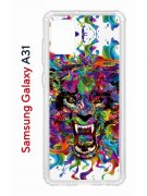 Чехол-накладка Samsung Galaxy A31 Kruche Print Colored beast