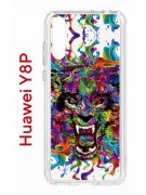 Чехол-накладка Huawei Y8P (588945) Kruche PRINT Colored beast