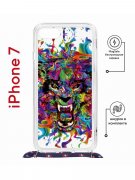 Чехол-накладка Apple iPhone 7 (598922) Kruche PRINT Colored beast