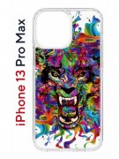 Чехол-накладка Apple iPhone 13 Pro Max (606544) Kruche PRINT Colored beast