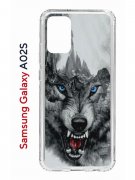Чехол-накладка Samsung Galaxy A02s Kruche Print Волк