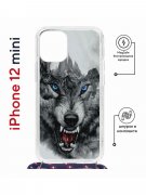 Чехол-накладка Apple iPhone 12 mini (598926) Kruche PRINT Волк