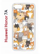 Чехол-накладка Huawei Honor 7A (582681) Kruche PRINT Котики