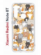 Чехол-накладка Xiaomi Redmi Note 8T Kruche Print Котики