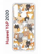 Чехол-накладка Huawei Y6p 2020 (588946) Kruche PRINT Котики