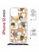 Чехол-накладка Apple iPhone 12 mini (598926) Kruche PRINT Котики