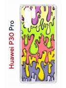 Чехол-накладка Huawei P30 Pro (580674) Kruche PRINT Абстракция Капли