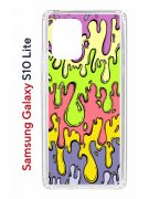 Чехол-накладка Samsung Galaxy S10 Lite (582683) Kruche PRINT Абстракция Капли
