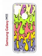 Чехол-накладка Samsung Galaxy M111/A11 Kruche Print Абстракция Капли