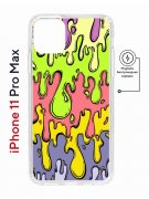 Чехол-накладка iPhone 11 Pro Max Kruche Magnet Print Абстракция Капли