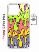 Чехол-накладка Apple iPhone 12 Pro Max (598885) Kruche PRINT Абстракция Капли