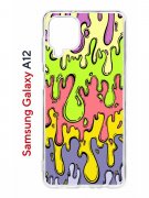 Чехол-накладка Samsung Galaxy A12/M12 (608589) Kruche Print Абстракция Капли