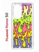 Чехол-накладка Huawei Nova 9/Honor 50 Kruche Print Абстракция Капли