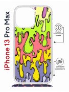 Чехол-накладка Apple iPhone 13 Pro Max (610628) Kruche PRINT Абстракция Капли