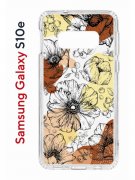 Чехол-накладка Samsung Galaxy S10e (580660) Kruche PRINT Ягоды и Цветы