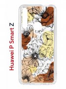Чехол-накладка Huawei P Smart Z (588928) Kruche PRINT Ягоды и Цветы