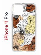 Чехол-накладка iPhone 11 Pro Kruche Print Ягоды и Цветы