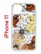 Чехол-накладка iPhone 11 Kruche Print Ягоды и Цветы