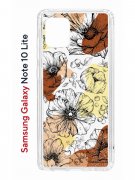 Чехол-накладка Samsung Galaxy Note 10 Lite (582684) Kruche PRINT Ягоды и Цветы