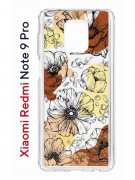 Чехол-накладка Xiaomi Redmi Note 9 Pro  (588932) Kruche PRINT Ягоды и Цветы