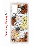 Чехол-накладка Samsung Galaxy A31 (587679) Kruche PRINT Ягоды и Цветы