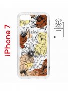 Чехол-накладка iPhone 7/8/SE (2020)/SE (2022) Kruche Magnet Print Ягоды и Цветы