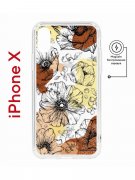 Чехол-накладка Apple iPhone X (598892) Kruche PRINT Ягоды и Цветы