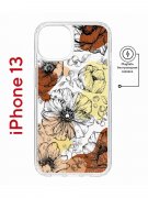 Чехол-накладка iPhone 13 Kruche Print Magnet Ягоды и Цветы