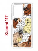 Чехол-накладка Xiaomi 11T (612848) Kruche PRINT Ягоды и Цветы
