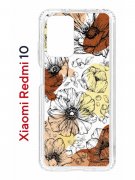 Чехол-накладка Xiaomi Redmi 10 (612846) Kruche PRINT Ягоды и Цветы