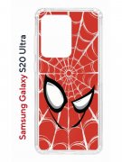 Чехол-накладка Samsung Galaxy S20 Ultra (582689) Kruche PRINT Человек-Паук красный