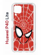 Чехол-накладка Huawei P40 Lite Kruche Print Человек-Паук красный