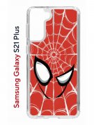 Чехол-накладка Samsung Galaxy S21 Plus (594681) Kruche PRINT Человек-Паук красный