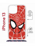 Чехол-накладка Apple iPhone 13 (610629) Kruche PRINT Человек-Паук красный