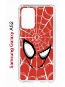 Чехол-накладка Samsung Galaxy A52 (598894) Kruche PRINT Человек-Паук красный