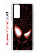 Чехол-накладка Huawei P Smart 2021 (594564) Kruche PRINT Человек-Паук черный