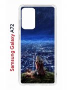 Чехол-накладка Samsung Galaxy A72 (598893) Kruche PRINT Ночные Огни