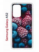 Чехол-накладка Samsung Galaxy A52 Kruche Print Fresh berries