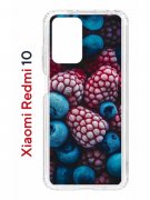Чехол-накладка Xiaomi Redmi 10 (612846) Kruche PRINT Fresh berries