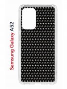 Чехол-накладка Samsung Galaxy A52 Kruche Print Карбон