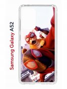 Чехол-накладка Samsung Galaxy A52 Kruche Print Человек паук
