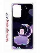 Чехол-накладка Samsung Galaxy A52 Kruche Print Сон медвежонка