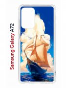 Чехол-накладка Samsung Galaxy A72 (598893) Kruche PRINT Парусник