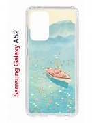 Чехол-накладка Samsung Galaxy A52 Kruche Print озеро цветов
